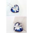 Butterfly heart- kék- Swarovski kristályos nyaklánc 