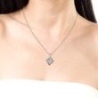Lia - Moissanite gyémánt ezüst nyakék