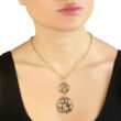 Boccadamo Jewels - Swarovski kristályos bronz nyakék - Arany pillangók - rózsaszín