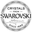 SPIRAL - Kézzel készített Swarovski kristályos nyaklánc - BLACK DIAMOND - fekete