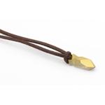 Kaputt pendant - Swarovski medál bőrkötélen - Dorado