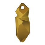 Kaputt pendant - Swarovski medál bőrkötélen - Dorado