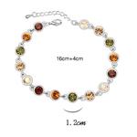 Kristály ősz - Swarovski kristályos karkötő - barna