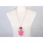 Francia stílusban - nyaklánc - rózsaszín - BABA kollekció