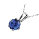 Szeptember Birth Stone- Swarovski kristályos nyaklánc - Sapphire - kék