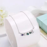 Szívsor - Swarovski kristályos nyaklánc- Color