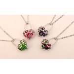 Szerelemlakat - Swarovski kristályos nyaklánc - zöld