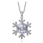 Snowflake- Swarovski kristályos nyaklánc - kék