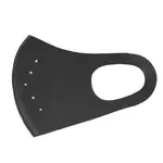 Varrásmentes Swarovski kristályos egészségügyi maszk - fekete, dupla V alakú motívummal