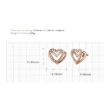 LOVE - ékszerdobozos Swarovski kristályos fülbevaló - fehér