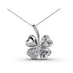 Imogen- Swarovski kristályos  nyaklánc díszdobozban - fehér