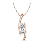 Egymás mellett - Swarovski kristályos  nyaklánc - fehér