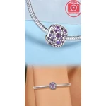 Pandora stílusú ezüst charm -