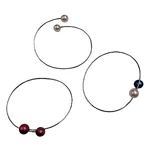 Gyöngy-Swarovski nemesacél karperec
