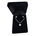 Spot- Swarovski kristályos nemesacél ékszerszett - fehér