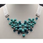 Annie - Swarovski gyöngy ékszerszett -  zöld