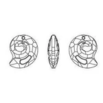 Sea Snail Pendant- Swarovski medál-Silver Night