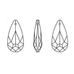 Swarovski Elements 6100 Teardrop - Swarovski medál- Bermuda Blue