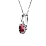 Január-Birth Stone Swarovski kristályos nyaklánc - Garnet - piros