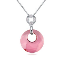 Ring- rózsaszín- Swarovski kristályos nyaklánc