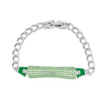 Crystal pen-Swarovski kristályos karkötő-zöld