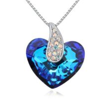 Corazón- Swarovski kristályos nyaklánc-kék