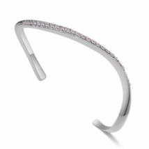Arcing- Swarovski kristályos karkötő - ezüst, fehér