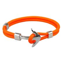 Anchorissime - Anchor horgony karkötő - ezüst- narancsszín kötéllel