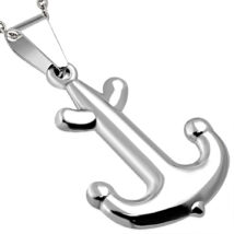 Gravírozható anchor ezüstözött medál