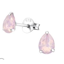 Ava - Swarovski kristályos fülbevaló - Rose Water Opal