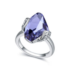 Stone - lila-Swarovski kristályos-gyűrű