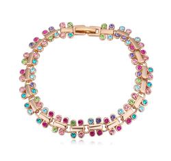 Apró szépség - Swarovski kristályos karkötő - színes