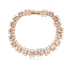 Apró szépség - Swarovski kristályos karkötő - fehér