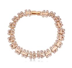 Apró szépség - Swarovski kristályos karkötő - borostyán