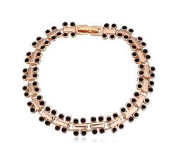 Apró szépség - Swarovski kristályos karkötő - fekete