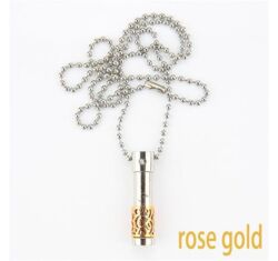 Parfümtartó - nemesacél nyaklánc - kicsi, rózsa arany