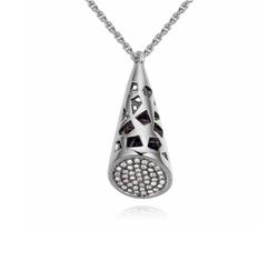 Tectum nyaklánc - lila-  Swarovski kristályos