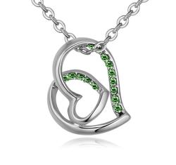 Hédi- Swarovski kristályos nyaklánc - zöld