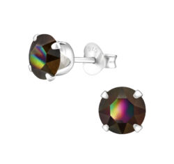 Tierra - Swarovski kristályos fülbevaló - Rainbow Dark