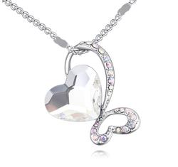 Fuku - Swarovski kristályos nyaklánc - fehér
