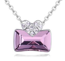 Ridikül- lila- Swarovski kristályos nyaklánc