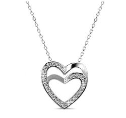 Szívpár - Swarovski kristályos  nyaklánc