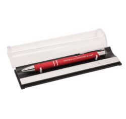 HUGO - Swarovski kristályos toll - szálhúzott piros