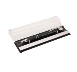 HUGO - Swarovski kristályos toll - szálhúzott fekete