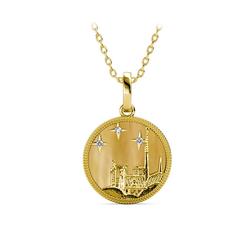 Notre Dame de Paris Swarovski kristályos nyaklánc - fehér