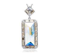 Győnyörűség- Swarovski kristályos nyaklánc-Crystal AB - fehér