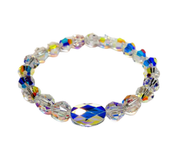 Swarovski kristály karkötő  - AB Crystal