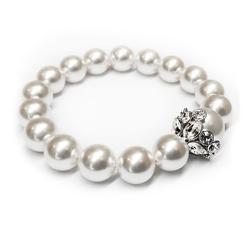 Swarovski gyöngy karkötő - White Pearl