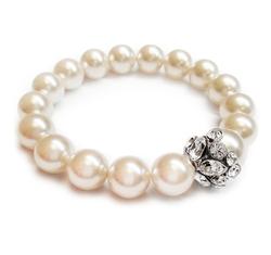 Swarovski gyöngy karkötő - Creamrose Pearl - krém