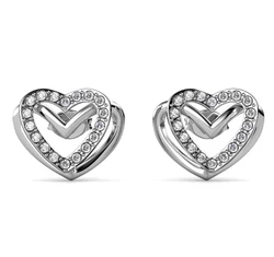 LOVE - ékszerdobozos Swarovski kristályos fülbevaló - fehér